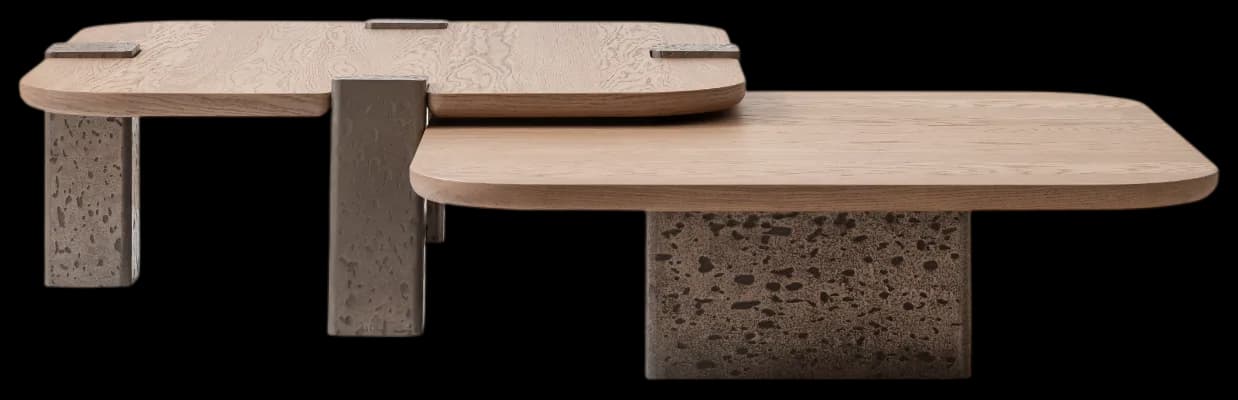 Журнальный столик NOHO из коллекции GABBA, 104×48×104 см — ракурс 2