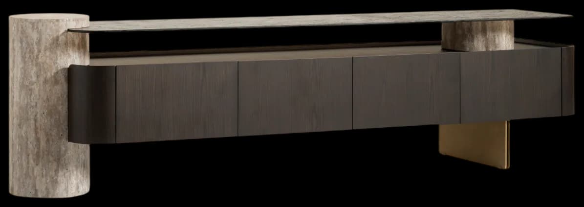 Тв тумба MARMO из коллекции GABBA, 237×61×54 см — ракурс 2