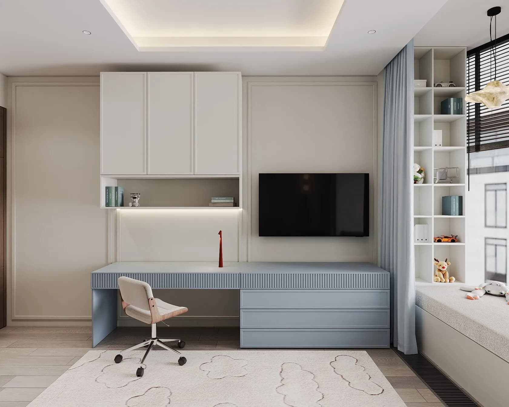 Дизайн-проект квартиры 151 м² «One Trinity Place» — Квартира 151 метр с видом на Неву
