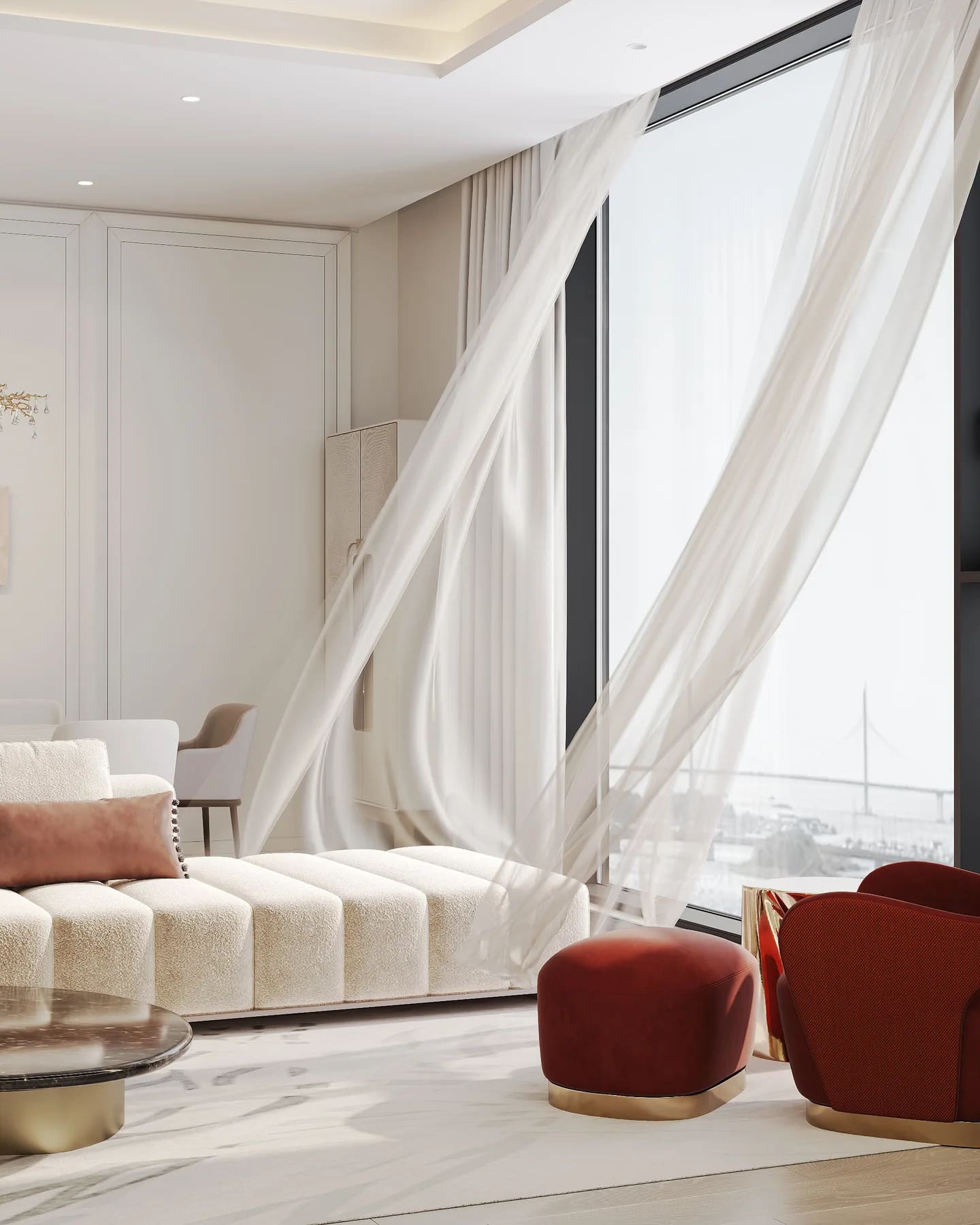 Дизайн-проект квартиры 151 м² — «One Trinity Place»