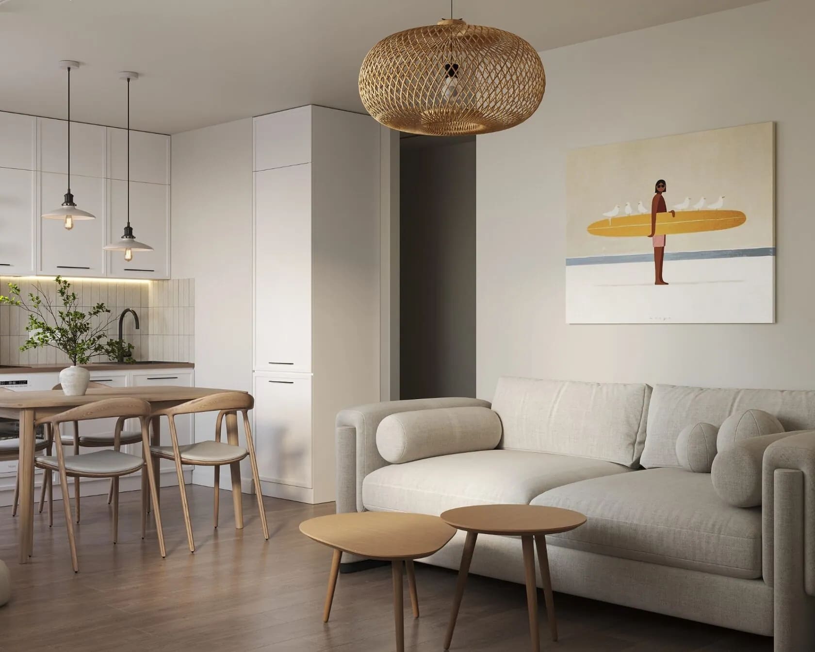 Дизайн-проект квартиры 70 м² — «Приморский 159»